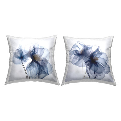  Floral Polyester Throw Pillow