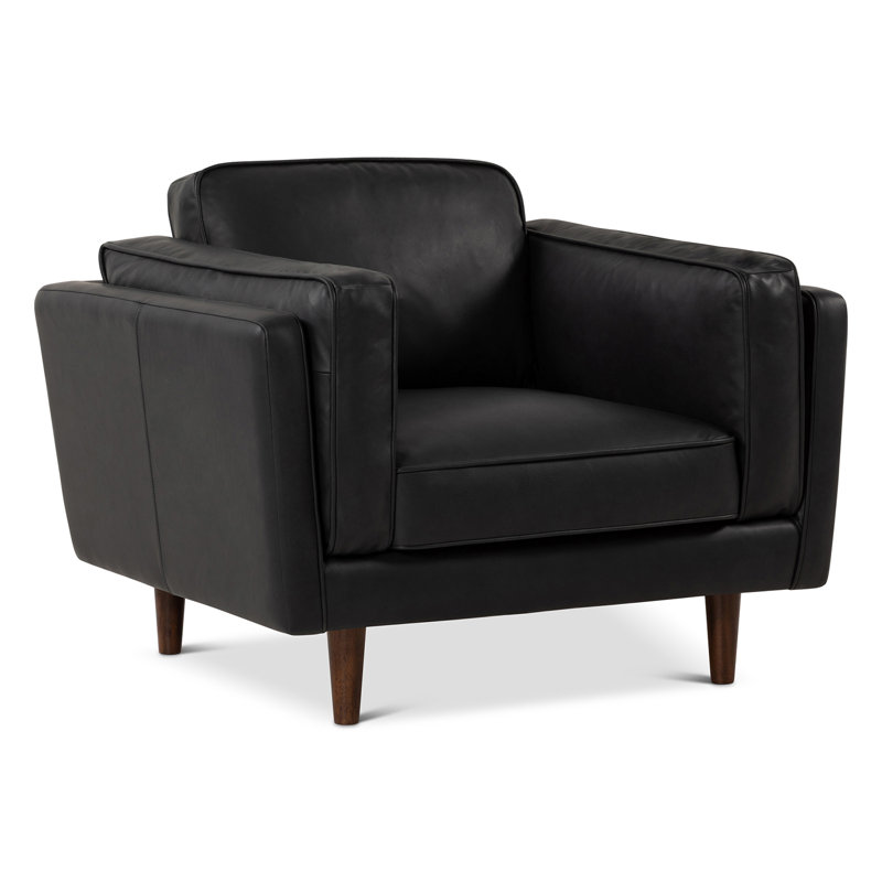 Brooklyn Accent Chair - Dark Brown, Black