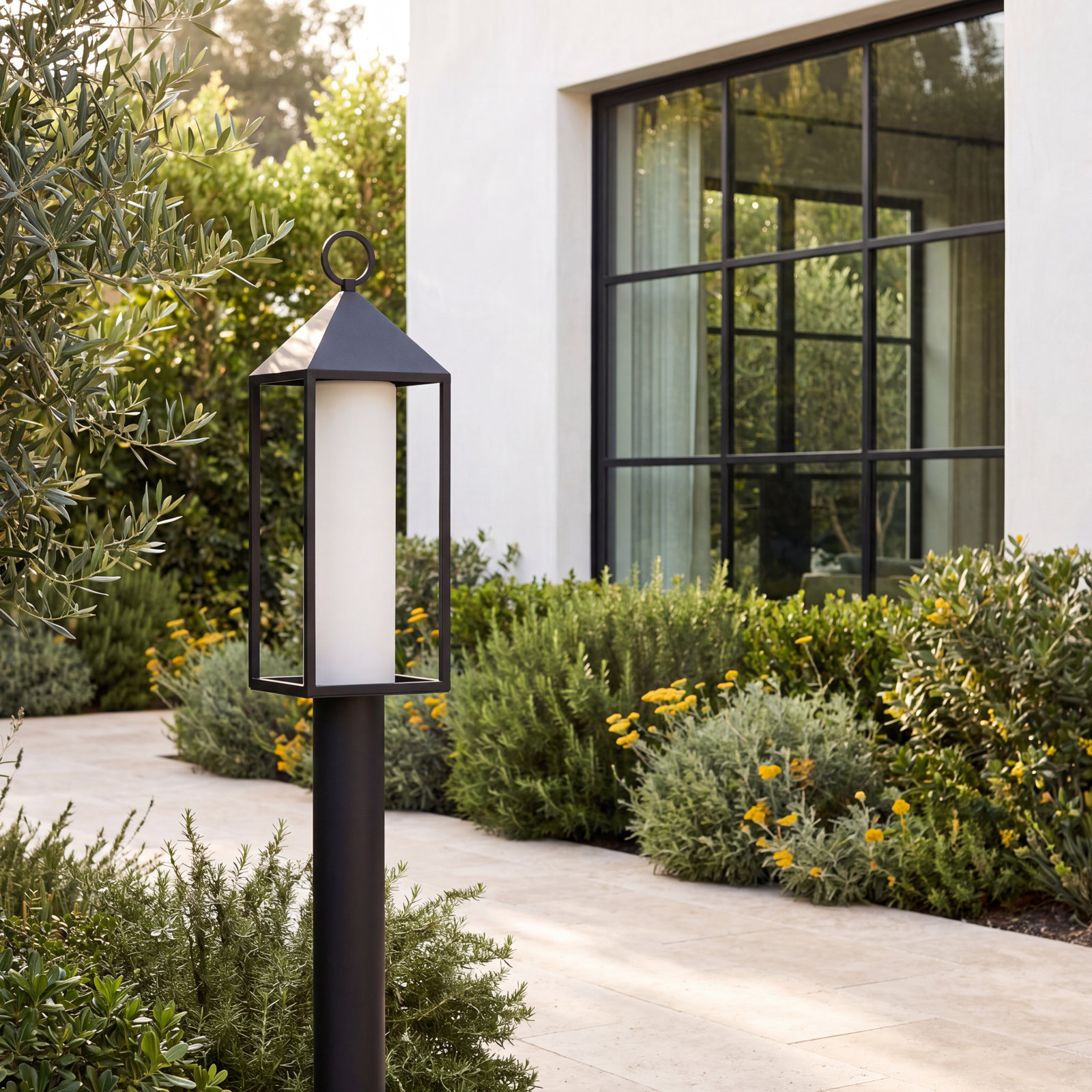 Munich Frosted Aluminum Outdoor Lantern Head