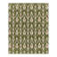 Rug & Kilim’S Contemporary Dhurrie Rug In Green With White & Pink Ikats Patterns