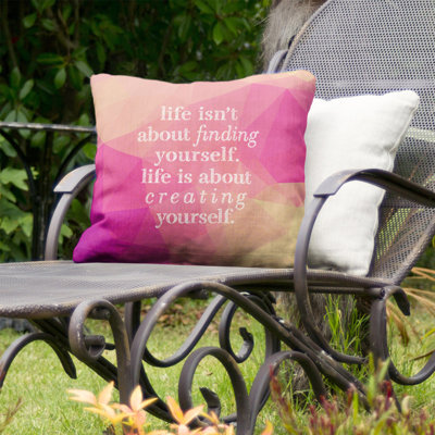 Outdoor Reversible Throw Pillow