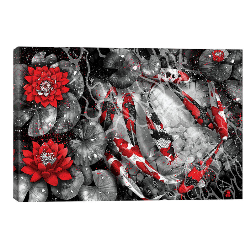 9 Kois - Wrapped Canvas Print, 101.6 cm H x 66.04 cm W x 3.175 cm D