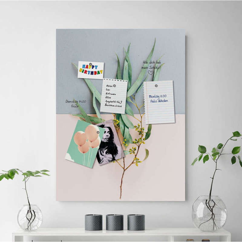 Magnetic Glass Photo Memo Board