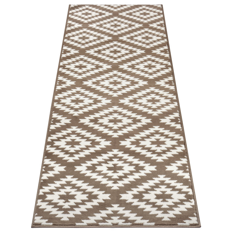 Flatweave Taupe Rug, Runner 80 x 450cm