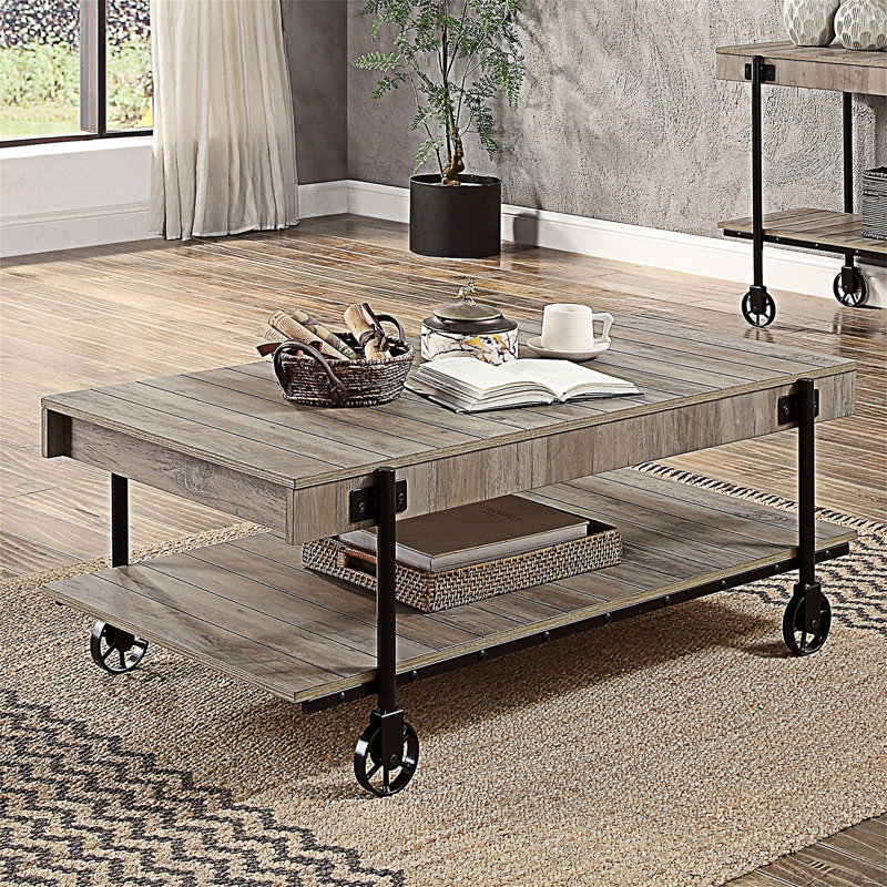 Coffee Table With Open Bottom Shelf