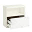 Classeur latéral blanc pour bureau organisé et vestibule, bois d'ingénierie, courrier à compartiments, format compact, installation ou installation rapide à domicile, construction, rangement, assemblage