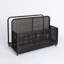 Panier de rangement pour piscine en rotin PE de 43 pouces avec roulettes organisateur durable pour piscine-124668243