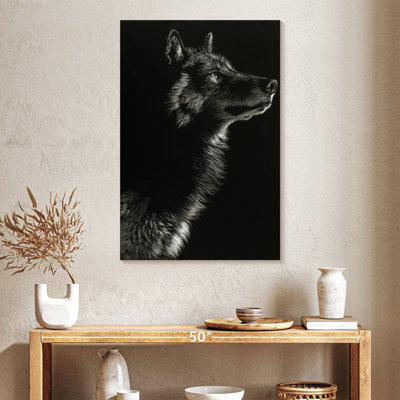 Brampt Scratchboard Wolf II