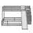 Twin Over Full Solid Pine Wood Bunk Bed – Slide, Storage Staircase & Safety Guardrails-44278673