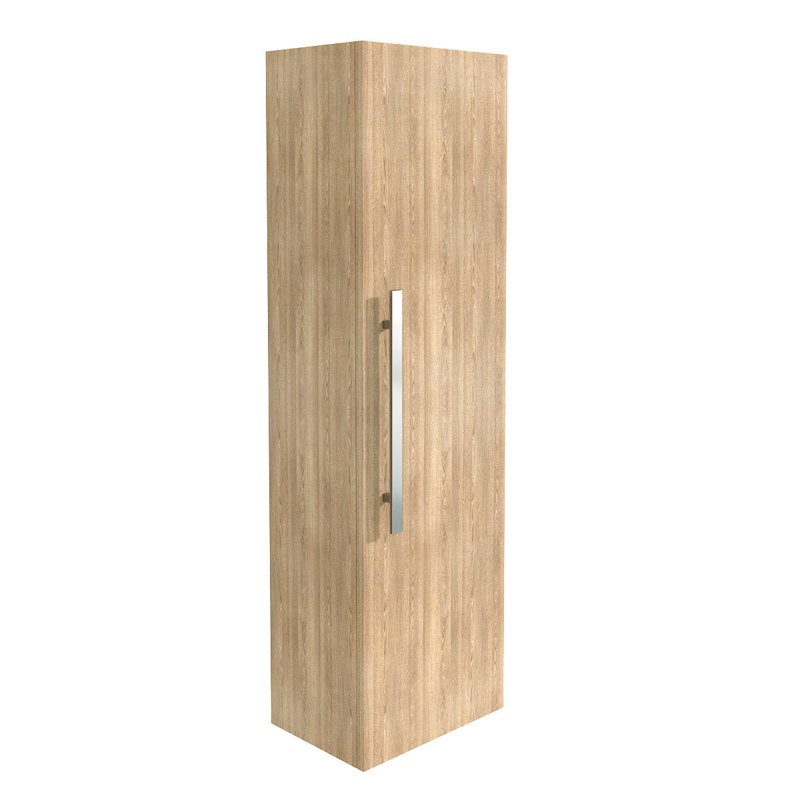Vallette Wall Mounted Linen Cabinet, Oak