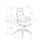 Fauteuil de direction ergonomique avec hauteur réglable, pivotant et accoudoirs rembourrés pour un travail confortable