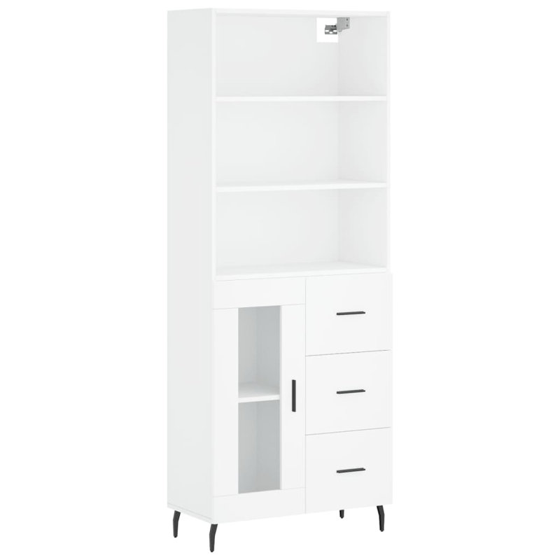 180cm H x 70cm W Standard Bookcase, White