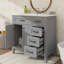 Combinaison de meuble-lavabo pour salle de bain 36 po avec armoire à tiroirs-2126269657-2126269663