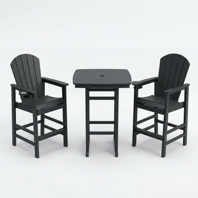 Ensemble de salle à manger 3 pièces Durable Hdpe