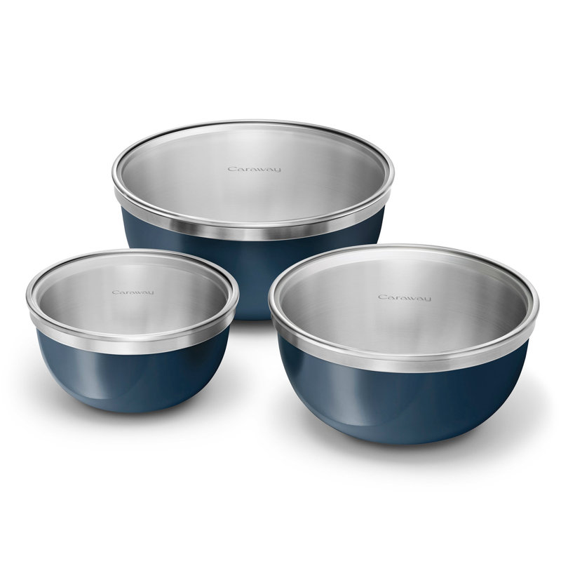 Ensemble de bols mélangeurs Carway, bleu marine, Navy