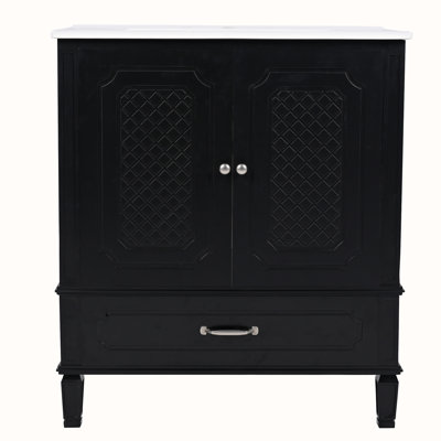 Meuble-lavabo avec lavabo et armoire avec tiroirs