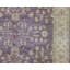 One-of-a-Kind Hand-Knotted High-Quality Purple/White Square Area Rug
