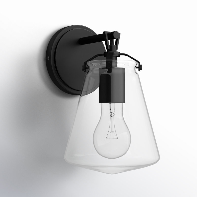 Armed Sconce, Matte Black