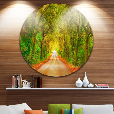 «Fall Greenery and Road Straight Ahead», impression