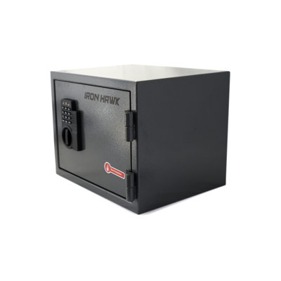 Small Office Secure Chest Safe - Steel, 11.93 In. Deep, 15.19 Wide, High, 46.37 Lb, Gray Colour Protected Storage Depth, Width, Height,