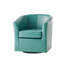 Fauteuil demi-tonneau pivotant en similicuir-1558136495