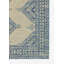 Tapis oriental bleu / ivoire en nylon tissé à la machine Aldona-490324735