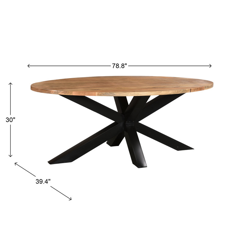 Table de salle à manger Syracuse, 30" H x 39.4" L x 78.8" W