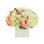 Silk Peony and Rose Faux Floral in Pot