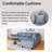 L-Shaped Modular Sectional Sofa With Removable Back Cushions And 2 Pillows -1896738632