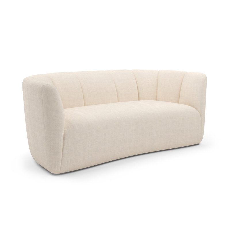 Canapé Emma, Beige, H 28 po x l 84 po x P 37 po
