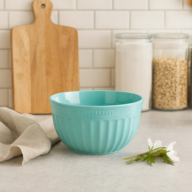 Haleakal Extra Large Melamine Mixing Bowl, Green, 21 Cm