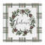 Couronne Believe sur toile écossaise verte, design par Elizabeth Tyndall-1675125818