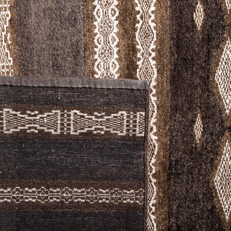 Ralph Lauren Nairobi Stripe Wool, Cotton, Silk Striped Rug, Rectangle 6' x 9'