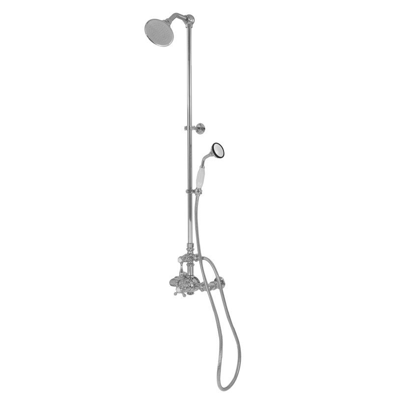 Exposed Thermostatic Shower System with Diverter by Strom Living, Chrome