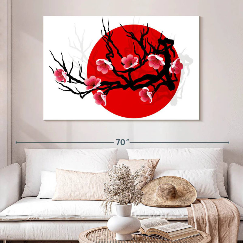 Harnek Blossom On Black, 34" H x 51" W