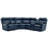 6-Piece, 3 Power recliners Leather Reclining Sectional, Power headrest  -110828789-113431157