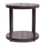 Table de bout ronde Mcmakin avec tablette de plancher