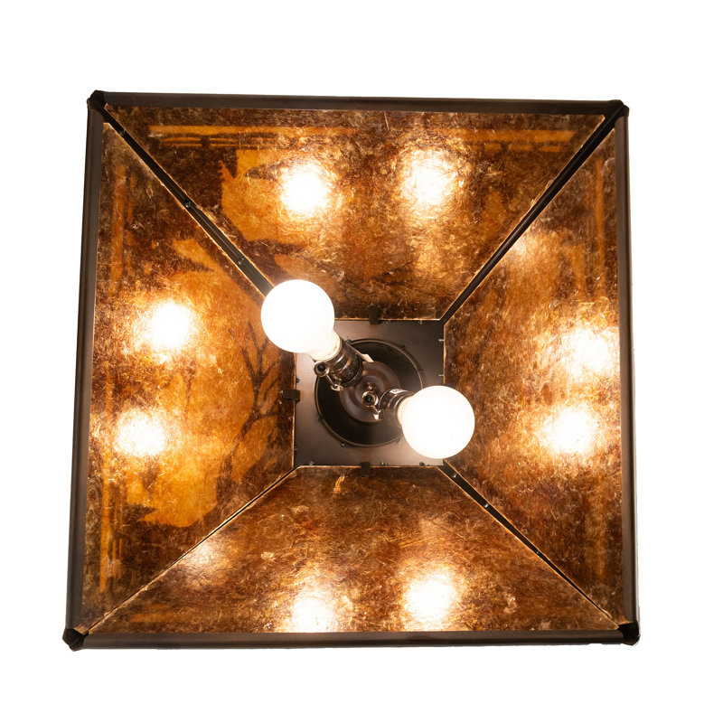 16" Square Loon Pendant