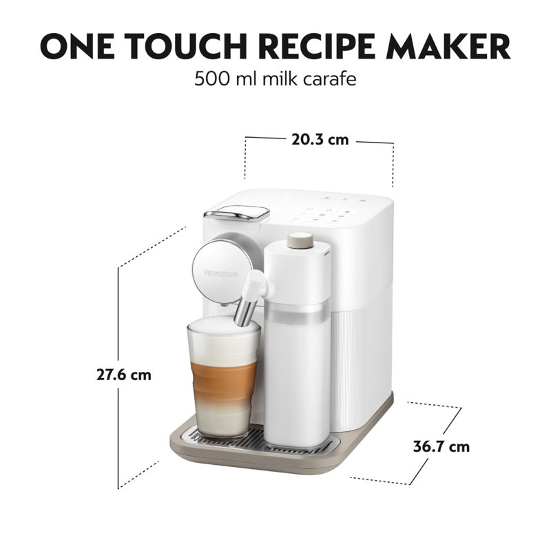 Nespresso Gran Lattissima Coffee & Espresso Combo Brewer, White
