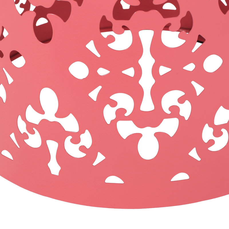 Grande table d'appoint d'extérieur en métal avec fer thermolaqué en forme de corail, Corail