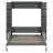Queen Size Murphy Bed Wall Bed with Sofa,Gray
