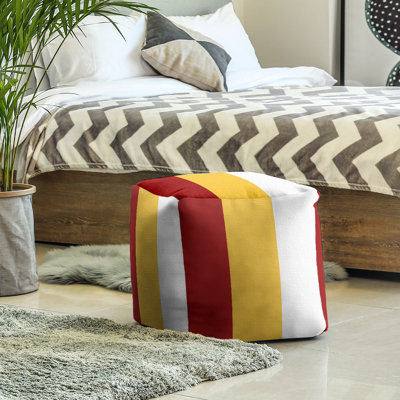Repose-pieds cube la ours college stripes