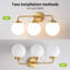 Éclairage pour meuble-lavabo à intensité variable Jaxon, ampoules non incluses-94815279-87601258