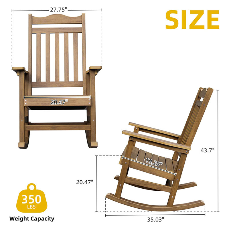 Chaise berçante pour patio