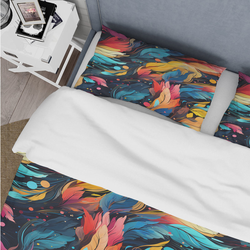 Artistic Boho Blend Boho Pattern I Duvet Cover, King Duvet Cover + 2 King Shams