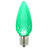 Vickerman C9 LED Green Faceted Replacement Bulb, Package Of 25
