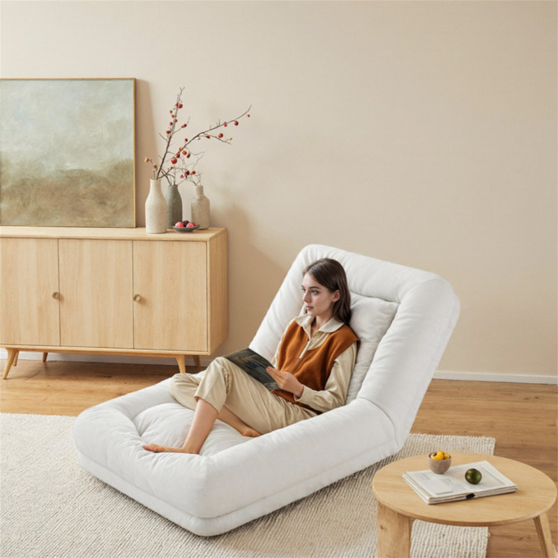 Canapé pour fauteuil à billes en mousse haute densité pour adulte avec support lombaire