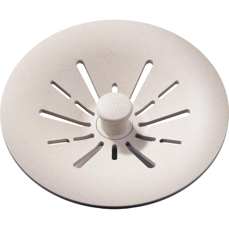 Perfect Removable Basket Strainer Kitchen Sink Drain, Bisque