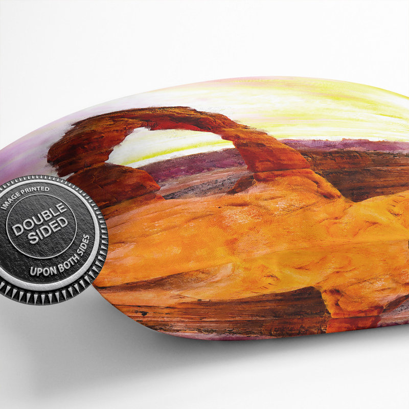 Stone Arch In The Moab Desert Square Throw Cushion, 40cm H x 40cm W x 15cm D