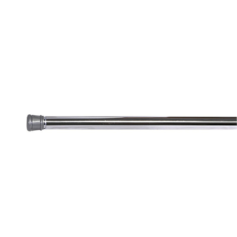 Adjustable Straight Tension Shower Curtain Rod, Polished Chrome